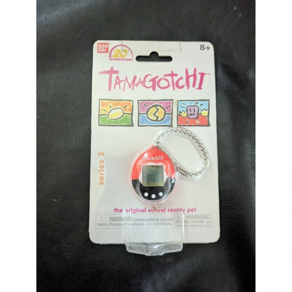 Bandai Tamagotchi 20th Anniversary Series 3 Mini Red Black Virtual Pet 41824